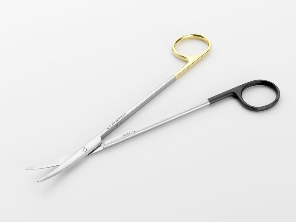 Metzenbaum-Schere/Supercut, T.C., gebogen, 180 mm lang (760012TC)