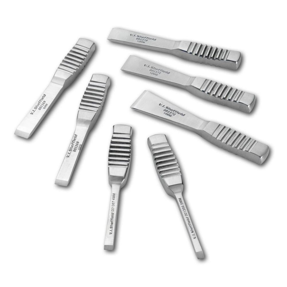 Stummel-Osteotom 6 mm breit, 70 mm lang, 001368