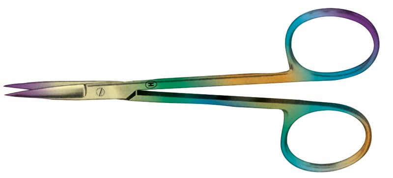 Chirurgische Schere, bunt, gerade, 10,5 cm