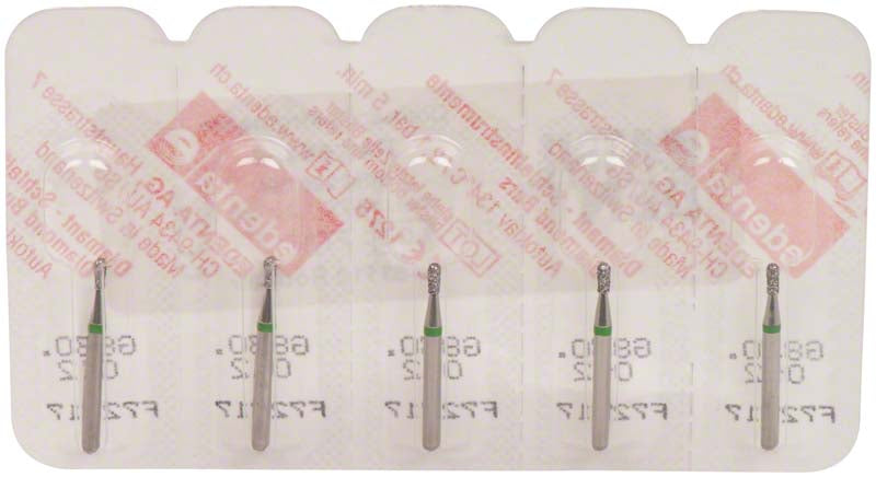 Omni Diamanten 808 für Turbine, 19 mm, grün grob, Birne ISO 012