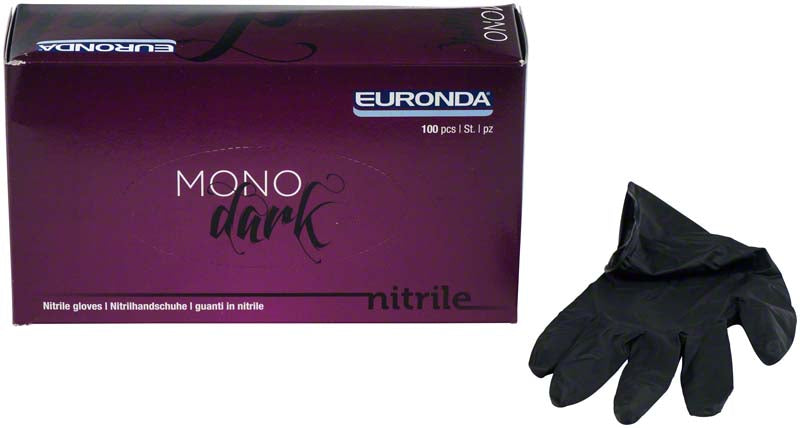 Monoart® Einmalhandschuhe Nitril, puderfrei, 100 Stk, schwarz