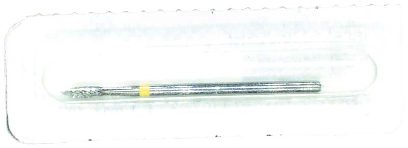 Omni Hartmetall Fräser, HP, kreuzverzahnt, gelb supefein, Fig 257, 7 mm