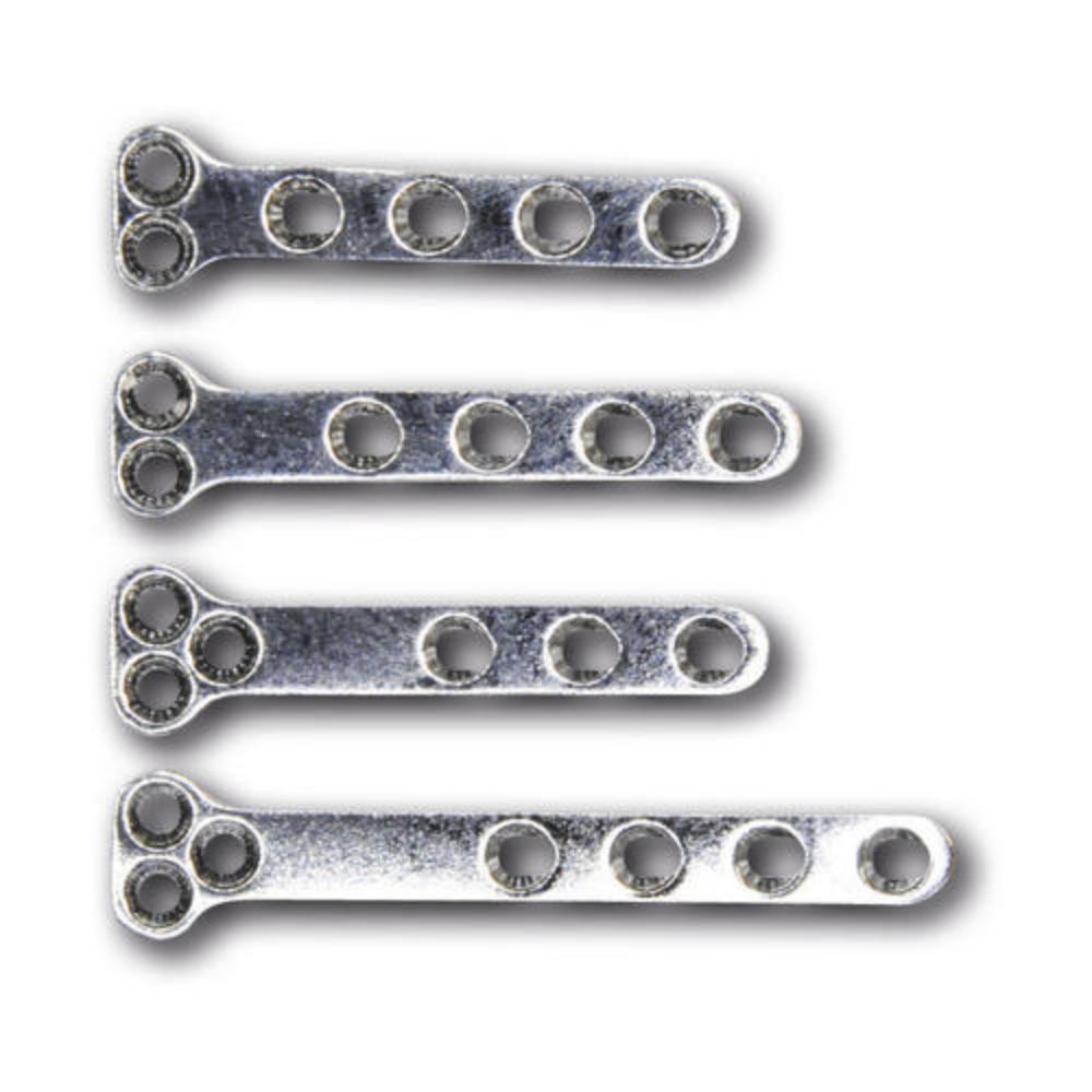 T-Platten 1,0, Serie B, 7 Löcher, Länge 26mm (T101026)