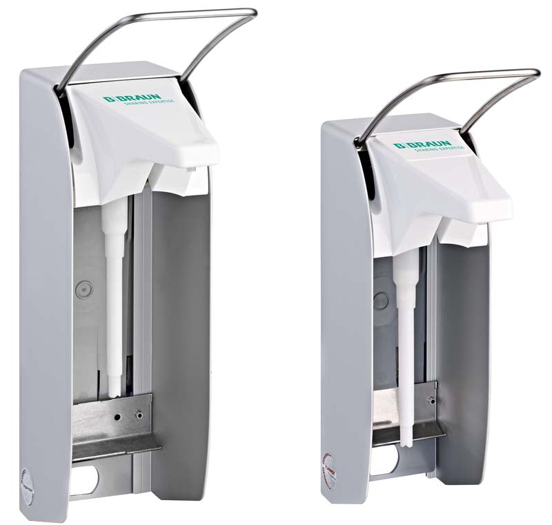 Wandspender TLS plus mit langem Armhebel, PVC für 1 l Flaschen