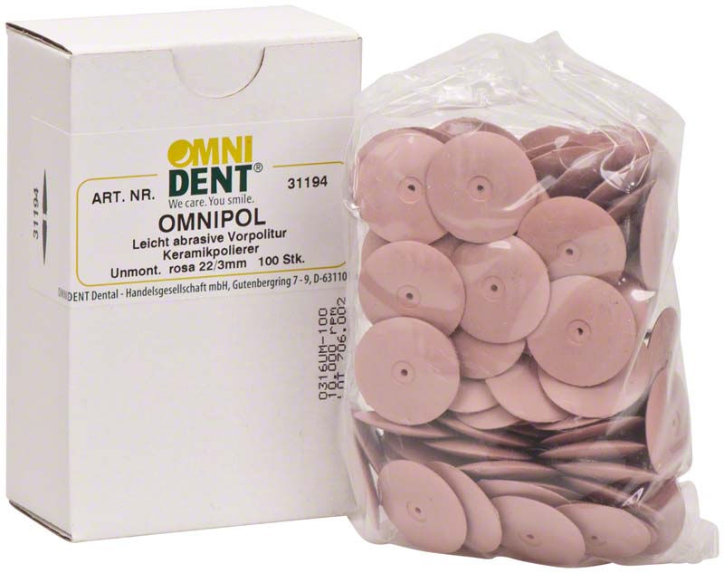 Omnipol für Keramik, 100 Stk, rosa, L 22/3
