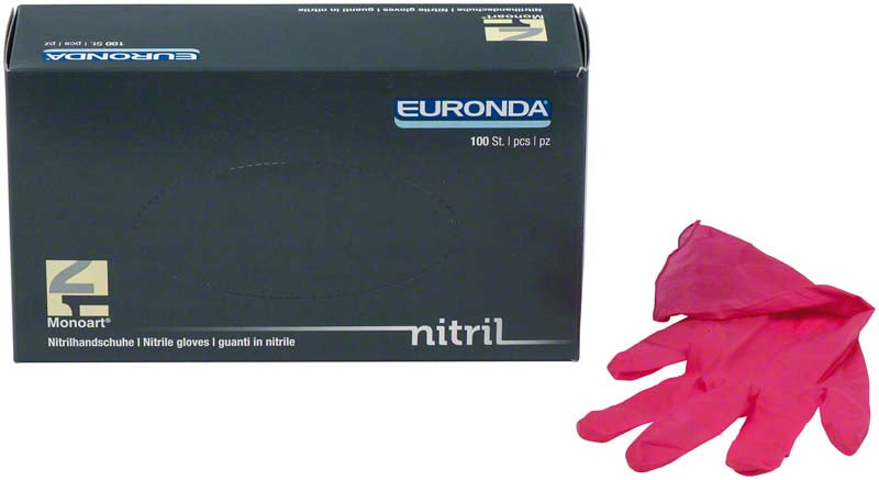 Monoart® Einmalhandschuhe Nitril, puderfrei, 100 Stk, pink