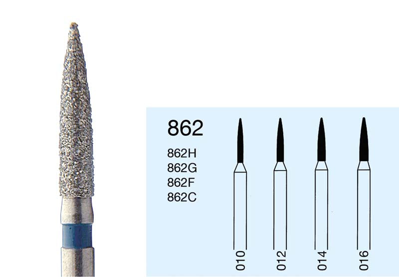 Omni Diamanten 862 für FG, 19 mm, schwarz supergrob, Flamme ISO 014