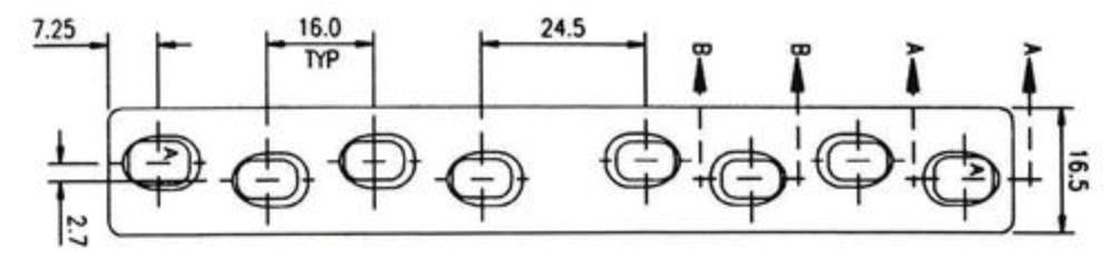 Kompressionsplatte breit 4,5x183mm 11 Loch B4511183