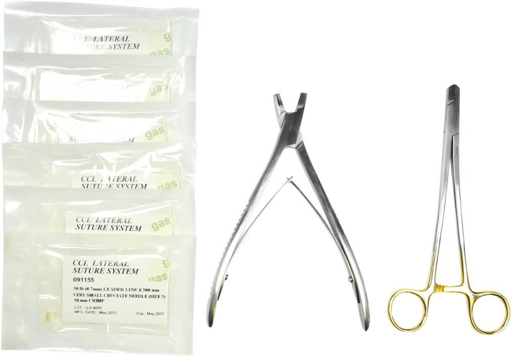 CCL Lateral Suture Set  mit Crimpzange/Übersetzung (091150)