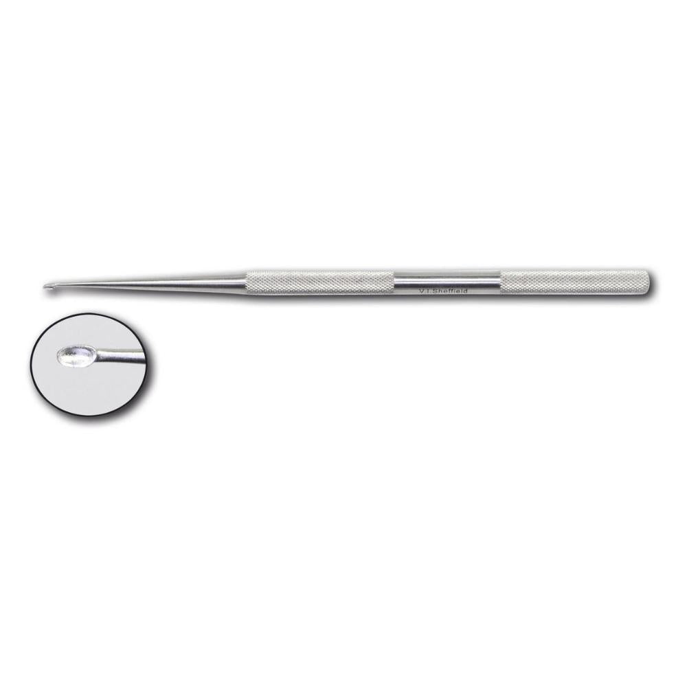 Scharfer Löffel/Knochenkürette 2,0mm, 145mm lang (001412)