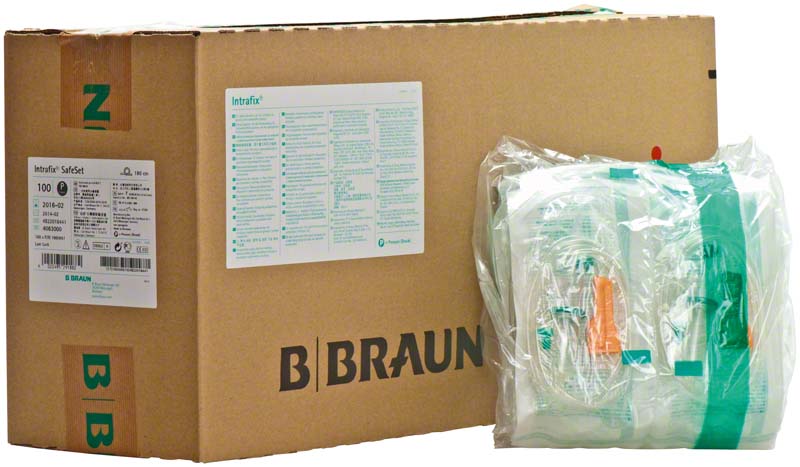 Intrafix® SafeSet Infusionsbesteck, 100 Stk, 180 cm