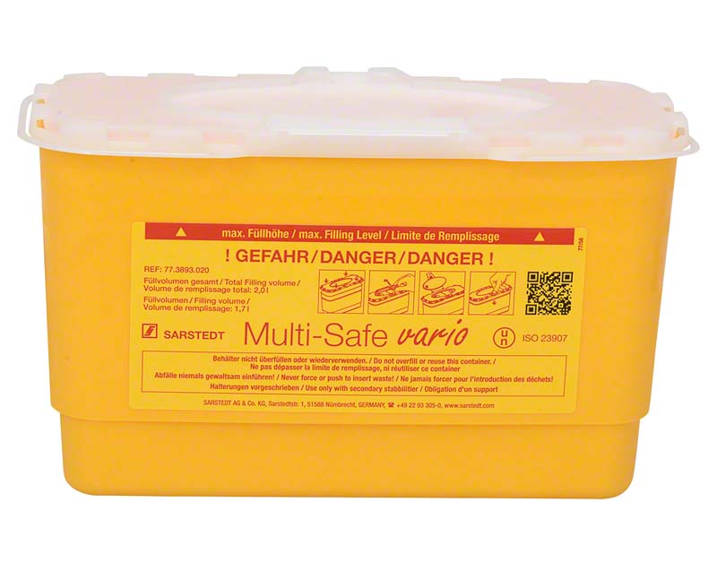 Multi-Safe vario, 2 L Kanülensammler, rechteckig