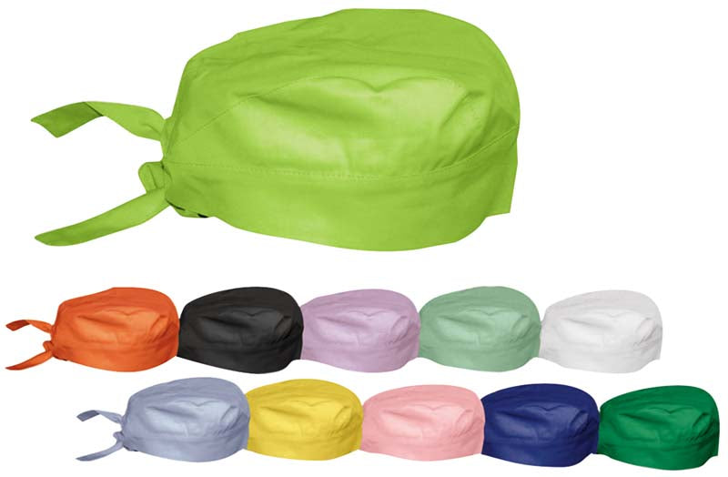 Monoart® Bandana OP Haube Stoff, 1 Stk, weiß