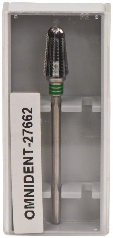 Omni Hartmetall Fräser, HP, einfachverzahnt mit Quertrieb, grün grob, Fig 263, 12 mm