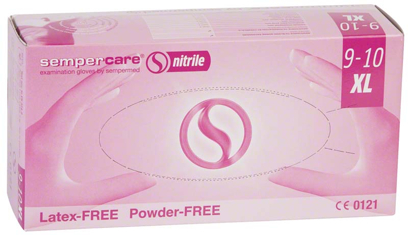 sempercare Nitril Untersuchungshandschuhe, puderfrei, blau, XL