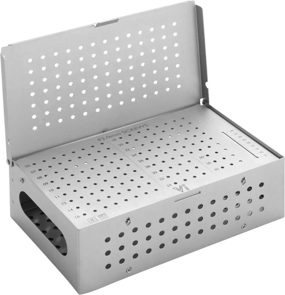 Schraubenbox für 2,0mm Schrauben (passend für AO-Typ/ Kortikal- und Lockingschrauben, alle Längen) (SH2000)