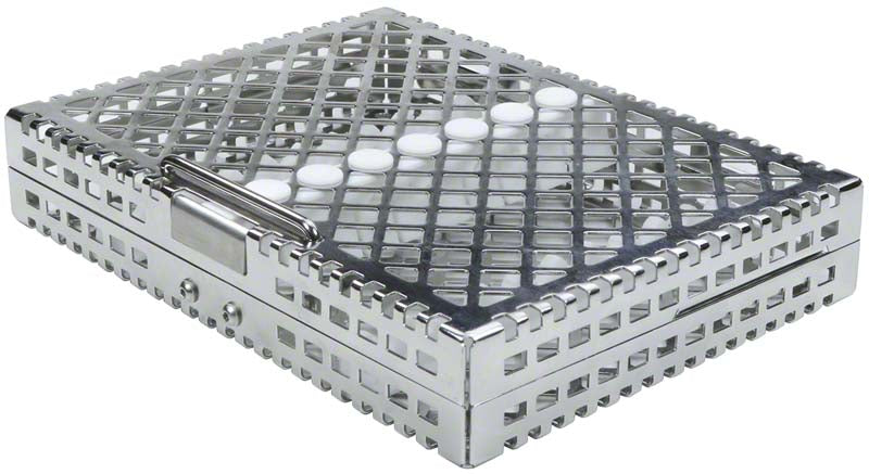 Steri-Wash-Tray Instrumenten Tray, 19 x 14 x 3,4 cm, mit Silikoneinlage