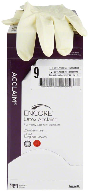 ENCORE® Latex Acclaim OP Handschuhe, puderfrei, 50 Stk, Gr. 7,5