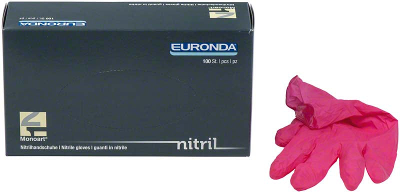 Monoart® Einmalhandschuhe Nitril, puderfrei, 100 Stk, pink
