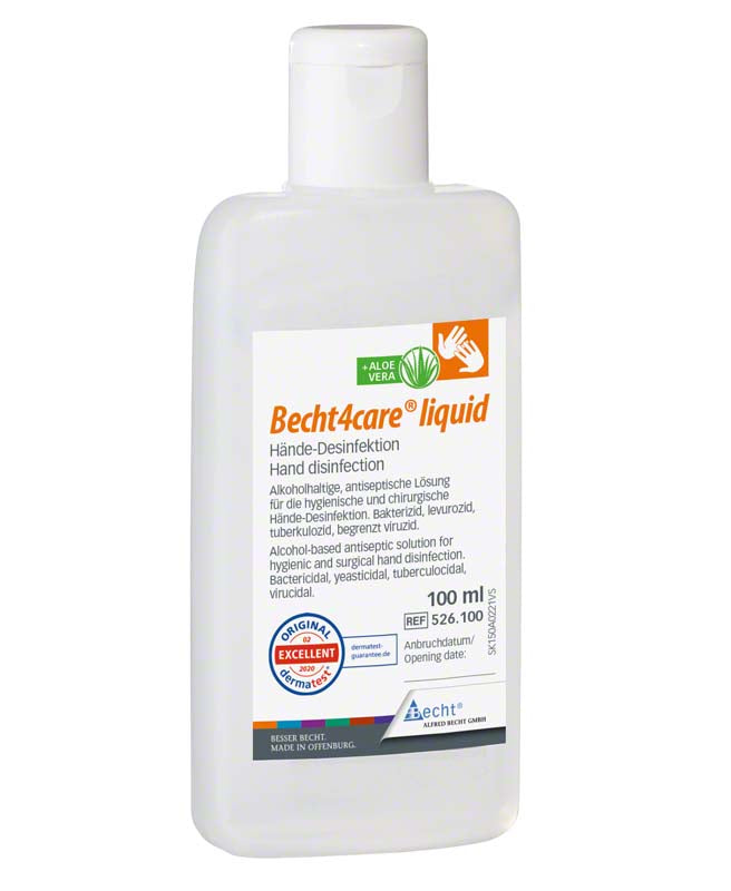 Becht4care® liquid alkoholische Händedesinfektion, 1 ml Kittelflasche