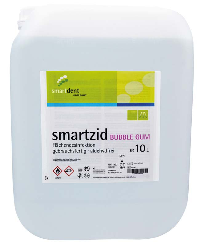 smartzid Flächendesinfektion, 10 L Kanister, bubble gum