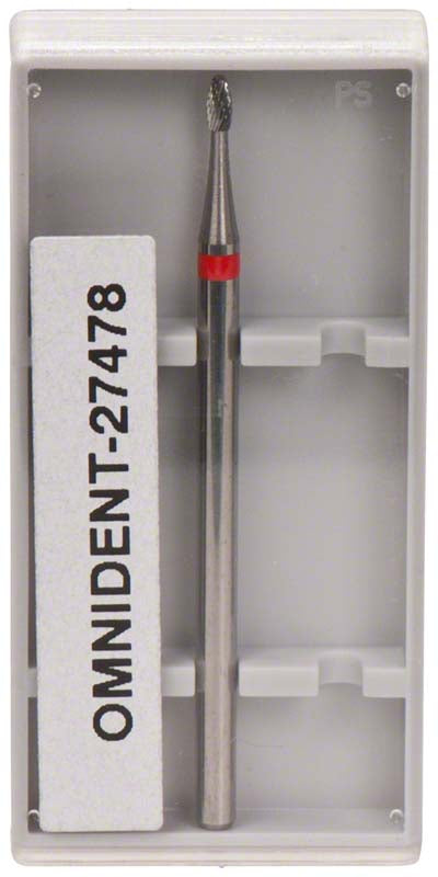 Omni Hartmetall Fräser, HP, kreuzverzahnt, rot fein, Fig 263, 12 mm