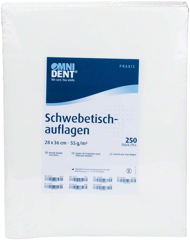 Schwebetischauflage, 250 Stk, 28x36 cm, weiß