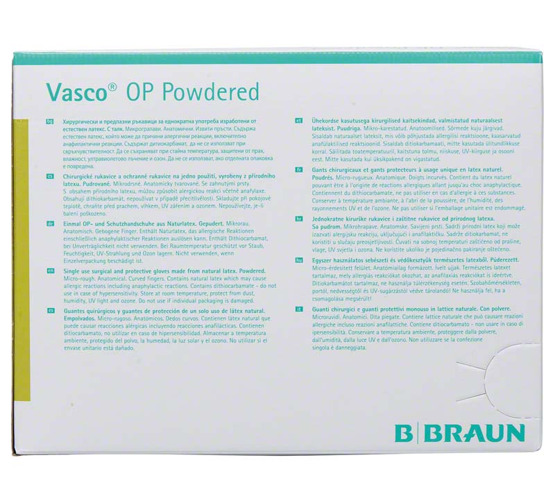 Vasco®  OP Handschuhe, Latex, gepudert, weiß, 50 Paar, Gr. 6