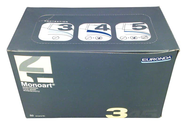 Monoart® Mund-Nasen-Schutz Protection 3, mit Bändern, 50 Stk, lila
