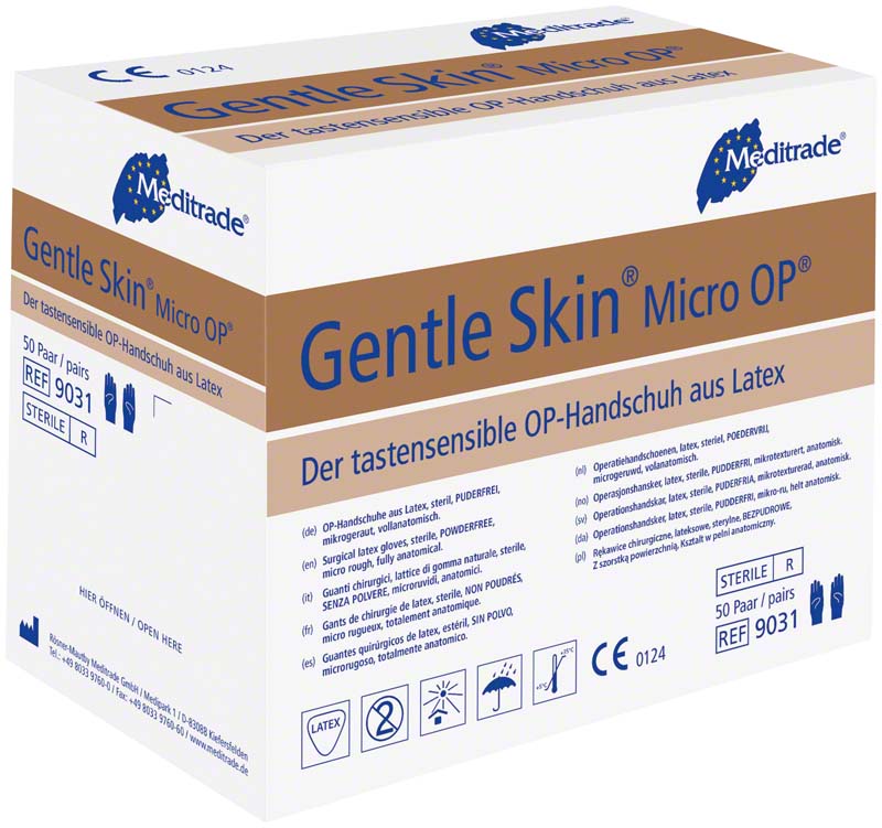 Gentle Skin Micro OP Handschuhe, 50 Paar, Gr. 7,5