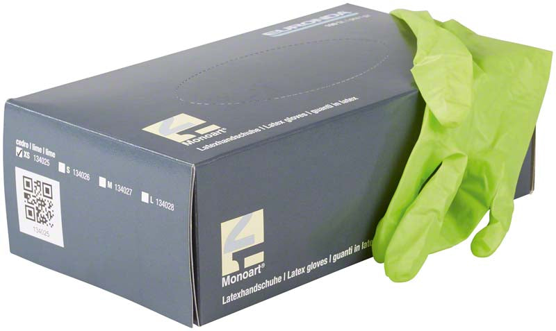 Monoart® Einmalhandschuhe Latex, puderfrei, 100 Stk, cedro