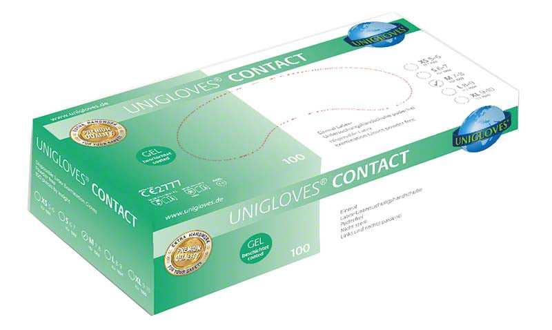 CONTACT Latex Untersuchungshandschuhe, puderfrei, 100 Stk, weiß, XL