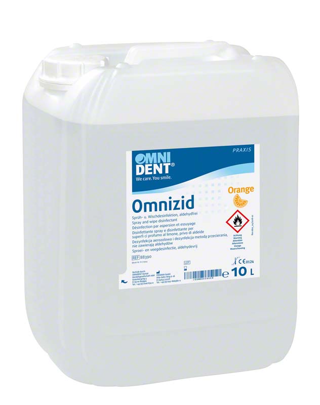 Omnizid Flächendesinfektion, 10 L Kanister, Orange