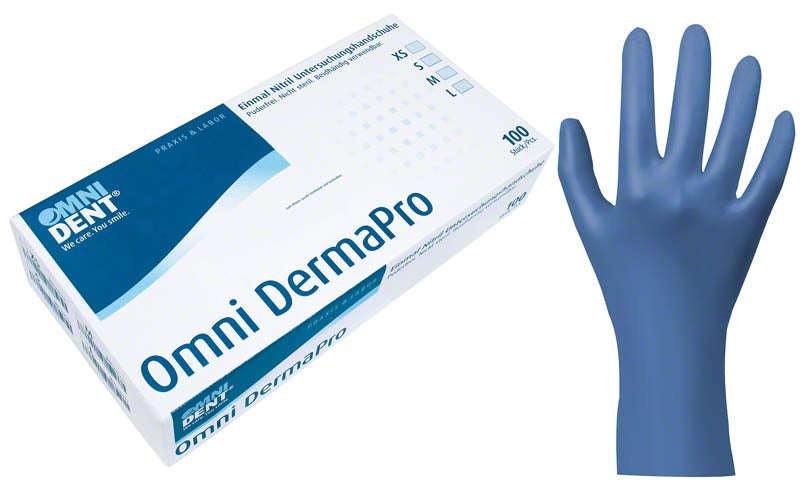 Omni DermaPro Nitril-Untersuchungshandschuhe, puderfrei, 100 Stk, M