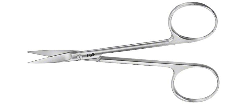 Feine Schere,  gebogen, 12 cm