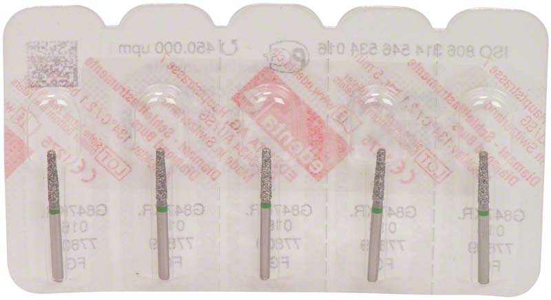 Omni Diamanten 847 für FG, 19 mm, grün grob, Konus Kante rund ISO 016