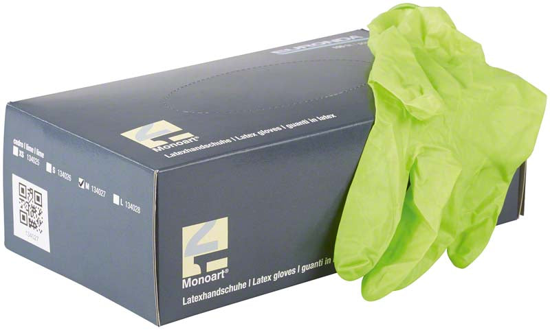 Monoart® Einmalhandschuhe Latex, puderfrei, 100 Stk, cedro