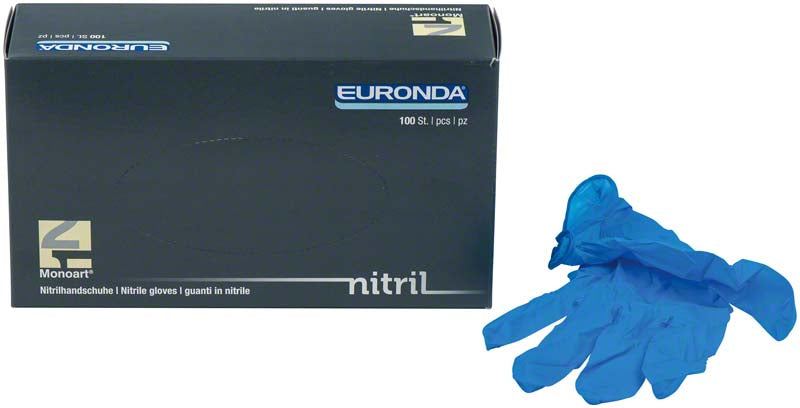 Monoart® Einmalhandschuhe Nitril, puderfrei, 100 Stk, blau