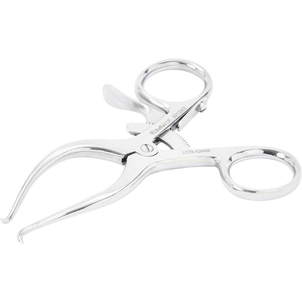 Gelpi Wundspreizer/Stück, fixierbar, mini, gebogen, 90 mm, Weite 45 mm, Spitze 15 mm (0013302)
