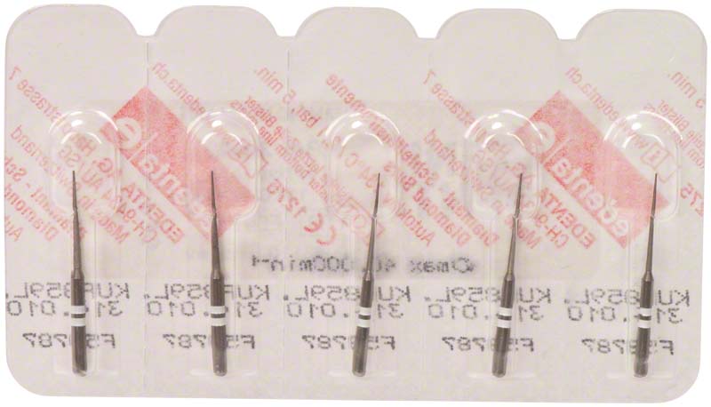 Omni K Diamantbohrer, weiß, FG, ISO 010, Fig 167, 11,5 mm, 5 Stk