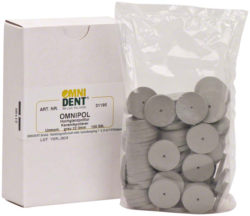 Omnipol für Keramik, 100 Stk, grau, R 22/3