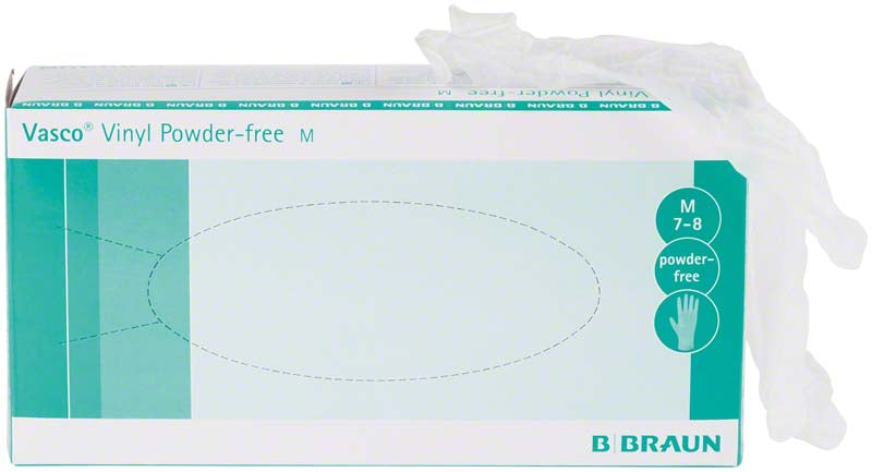 Vasco® Vinyl Untersuchungshandschuhe, puderfrei, weiß, 100 Stk, M