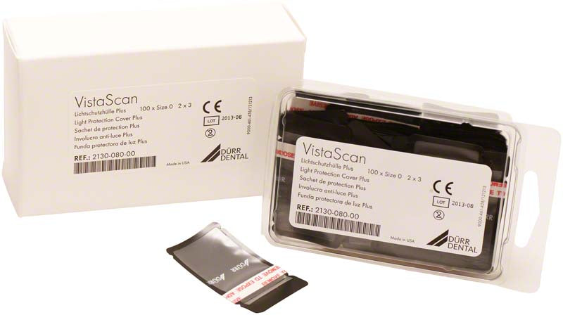 VistaScan Speicherfolienhüllen Plus, 100 Stk, 2 x 3 cm, Gr.0