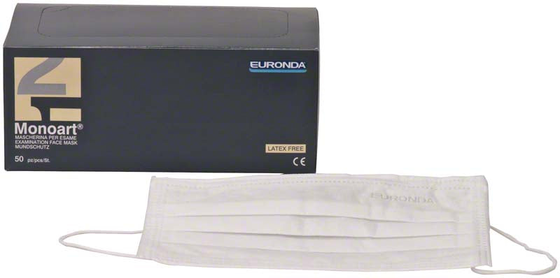 Monoart® Mund-Nasen-Schutz Protection 3, Gummizug, 50 Stk, weiß