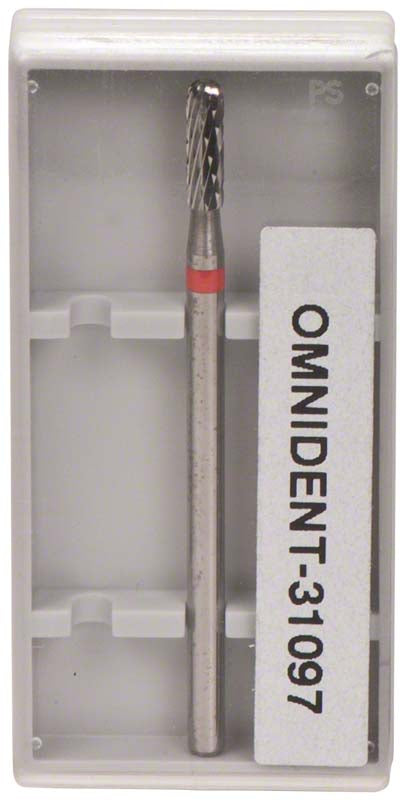 Omni Hartmetall Fräser, HP, kreuzverzahnt, rot fein, Fig 141, 8 mm