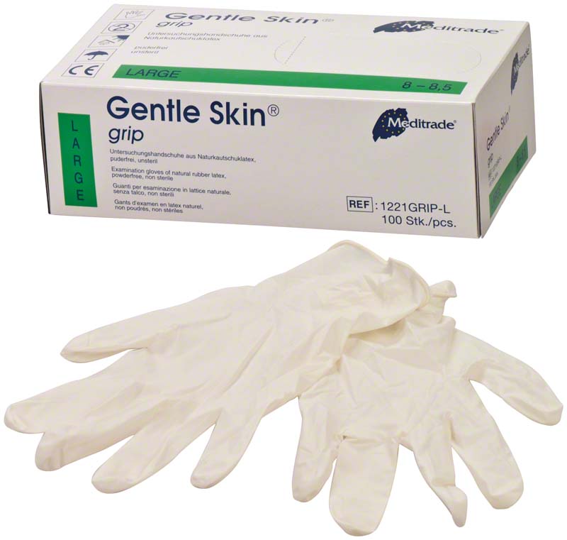 Gentle Skin® grip Untersuchungshandschuhe, puderfrei, 100 Stk, L