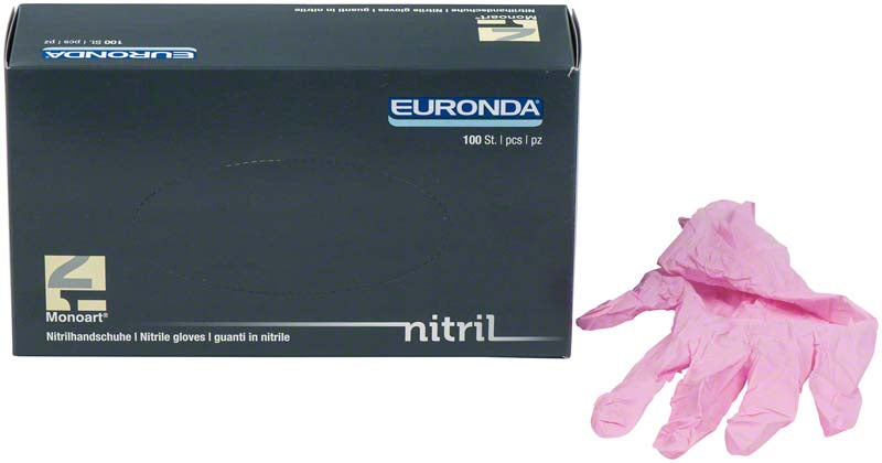 Monoart® Einmalhandschuhe Nitril, puderfrei, 100 Stk, rosa