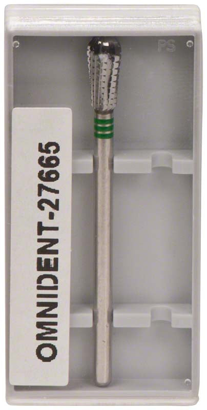 Omni Hartmetall Fräser, HP, einfachverzahnt mit Quertrieb, grün grob, Fig 237, 9 mm