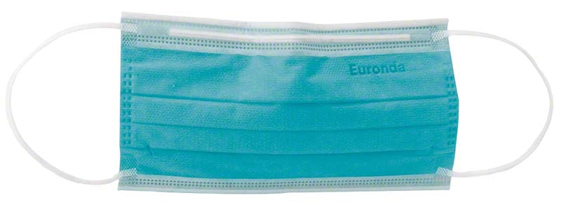 Monoart® Mund-Nasen-Schutz Pro 4 Perfect Fit, Gummizug, 50 Stk, lagunablau