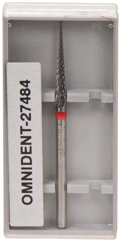 Omni Hartmetall Fräser, HP, kreuzverzahnt, rot fein, Fig 187, 17 mm